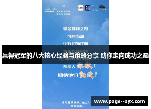 赢得冠军的八大核心经验与策略分享 助你走向成功之巅